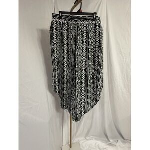 Perfectly Palm Pants Elastic Waist 100% Rayon Women's Size Large